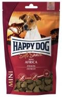 Ласощі HappyDog 100 г м'які закуски для собак дрібних порід зі страусом та картоплею
