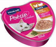 Корм вологий для дорослих котів Vitakraft Poesie Creat,Chick.&Turkey 85 г