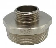 Ніпель редукційний ЗЗ V&G VALOGIN 1"х1/2" VG-203205