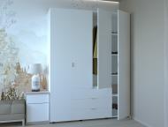 УЦЕНКА! Шкаф для одежды Doros Геллар 2034x1550x495 мм белый (УЦ №69)