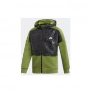 Джемпер Adidas YB ID COVER UP ED6398 р. 152 оливковый