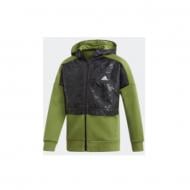 Джемпер Adidas YB ID COVER UP ED6398 р. 164 оливковый