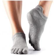 Носки Toesox LOW RISE GRIP FT-GRE р.S серый