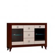 Буфет 2d3s FOGGIA 960х1520х400 мм орех темный / бежевый