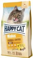 Корм сухой для взрослых кошек HappyCat Minkas HairbCont Gefl 4 кг