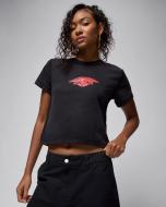 Футболка Jordan W J FLT SS SHGF GFX TEE RA IH2484-010 р.XL черный