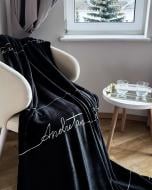 Плед флисовый Список желаний by ANDRE TAN 150x215 см черный SoundSleep