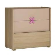 Комод Meble Wojcik 3S FIGARO 870x850x350 мм дуб светлый/дуб светлый