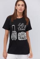 Футболка YAPPI Boyfriend WB2042 р.M черный