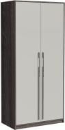Шкаф Luxe Studio Loom 1012 2200х1012х564 мм агат серый глянец / светло-серый