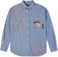 Сорочка Converse Colorblocked Button Down Shirt 10022971-494 р. XS блакитний