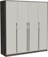 Шкаф Luxe Studio Loom 1988 2200х1988х564 мм агат серый глянец / светло-серый