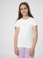 Футболка 4F 4FJSS23TTSHF384-10S р.152 білий