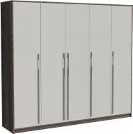 Шкаф Luxe Studio Loom 2476 2200х2476х564 мм агат серый глянец / светло-серый