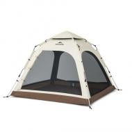 Палатка туристическая Naturehike трехместный автоматический Ango CNK2550WS010, S, коричневый 6927595785591