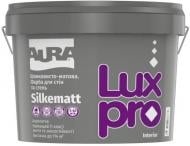 Краска интерьерная акриловая акрилатная водоэмульсионная Aura® Luxpro Silkematt шелковистый мат белый 9,5 л 11,6 кг