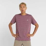 Футболка New Balance Sport Essentials Heathertech MT41070FPH р.S бордовый