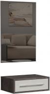 Тумба навесная Luxe Studio Loom 600 600x200x410 мм темно-серый/светло-серый