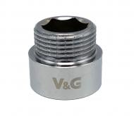 Удлинитель ВН V&G VALOGIN 3/4"x10 мм хромированный VG-210113