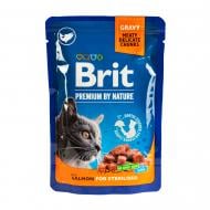 Консерва для стерилізованих котів Brit Premium лосось 100 г
