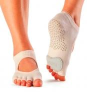 Носки Toesox PLIE GRIP HT-LPE р.M персиковый