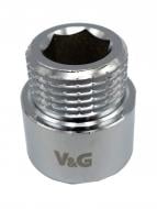 Подовжувач ВЗ V&G VALOGIN 1"x10 мм хромований VG-210125