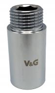 Подовжувач ВЗ V&G VALOGIN 1"x40 мм хромований VG-210130