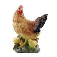 Фігура садова Decoline Курка з курчатами 32х14х39 см F5043(P)