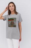 Футболка YAPPI Oversize WG3090 р.S серый