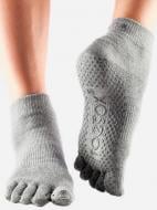 Носки Toesox ANKLE GRIP FT-GRE р.L серый