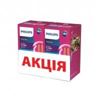 Лампа світлодіодна Philips LEDClassic 2 шт./уп. 6 Вт A60 прозора E27 220 В 6500 К 929001974608/2