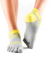 Носки Toesox LOLO SPORT PD-LGR р.L серо-желтый