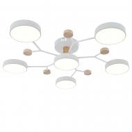 ВИТРИНА! Люстра светодиодная Victoria Lighting с пультом 115 Вт белый/дерево Hindi/PL6 white