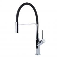 Смеситель Corso ADDA 25 для кухни излив силиконовый черный на гайке Corso