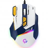 Мишка GamePro white/blue (GM300BL)