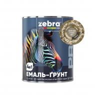 Емаль-грунт ZEBRA PROF 17-0510 срібляста шавлія мат 2,5 кг