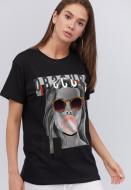 Футболка YAPPI Boyfriend WB2036 р.S черный