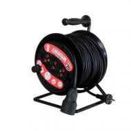 Удлинитель ОТК без заземления 4 гн. черный 25 м БД-25-2х2,5