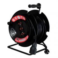 Удлинитель ОТК без заземления 4 гн. черный 50 м ВД-50-2х2,5