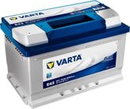 Акумулятор автомобільний Varta Blue Dynamic E43 72Ah 680A 12V 572409068 «+» праворуч (572409068)