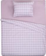 Комплект постельного белья Клетка бежевая 1,5 UP! (Underprice) (без простыни)