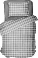 Комплект постельного белья Клетка серая 1,5 UP! (Underprice) (без простыни)