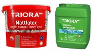 Краска интерьерная акриловая Triora Mattlatex белая 7 кг + Грунтовка универсальная Triora 5 л