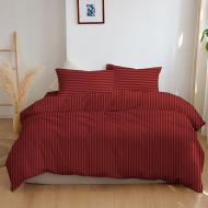Комплект постельного белья 1,5 19-1655 Garnet STRIPE красный Zastelli