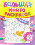 Книга «Большая книга раскрасок. Принцессы» 978-966-74-6636-7