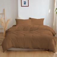 Комплект постельного белья 2,0 15-1511 Mahogany STRIPE бежевый Zastelli