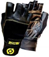 Перчатки атлетические Scitec Nutrition Yellow Leather Style р. XL черный с желтым