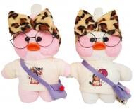 М'яка іграшка Анна Качечка в окулярах 30 см рожевий