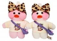 М'яка іграшка Анна Качечка без окулярів 30 см рожевий