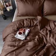 Комплект постельного белья Brown Stripes/Amphora 1,5 коричневый Zastelli